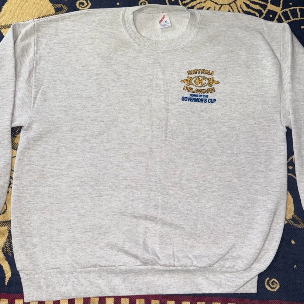 Vintage 90s Smyrna Delaware State Champions Sweatshirt Size Xl